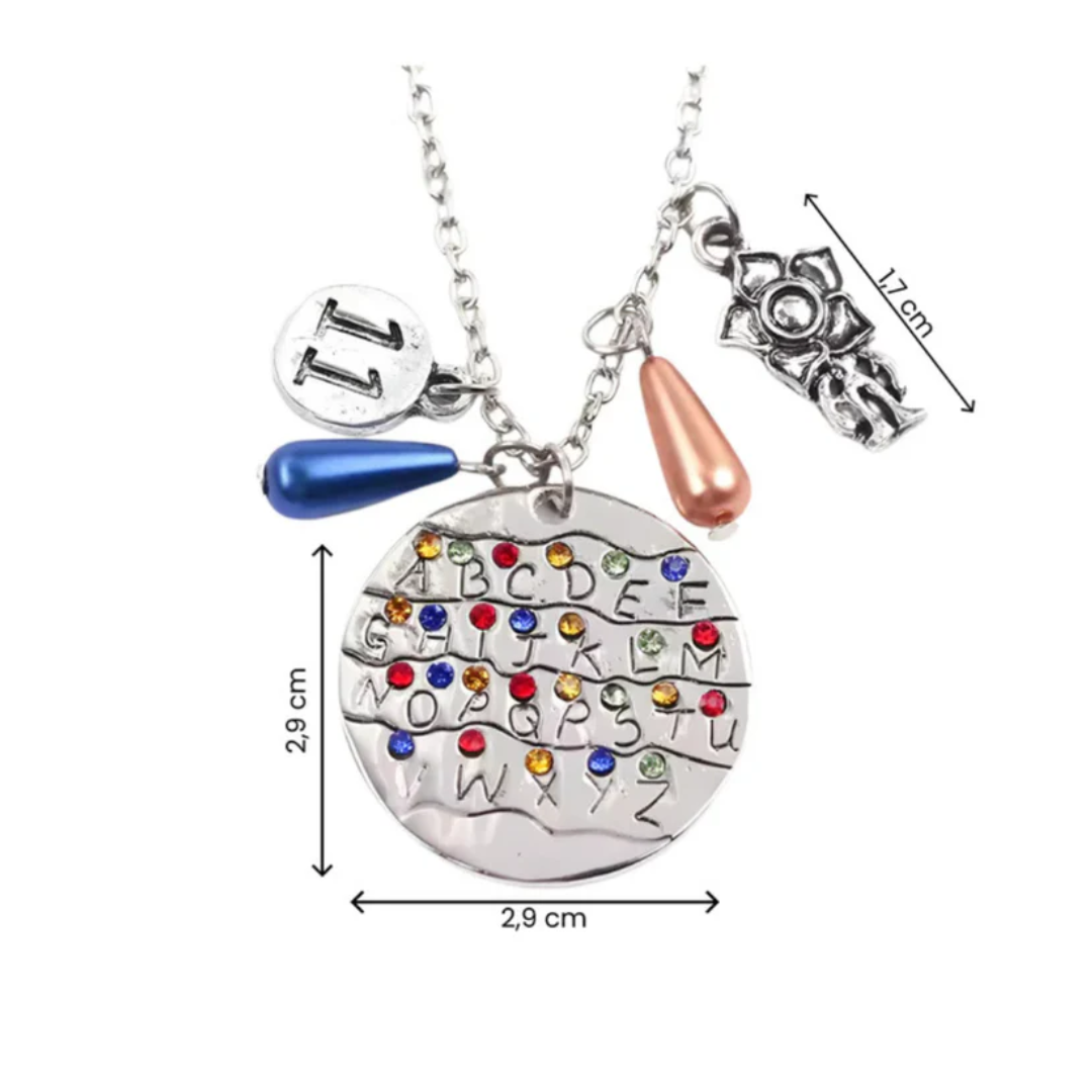 Collar Stranger Things Hawkins - Alphabet Edition