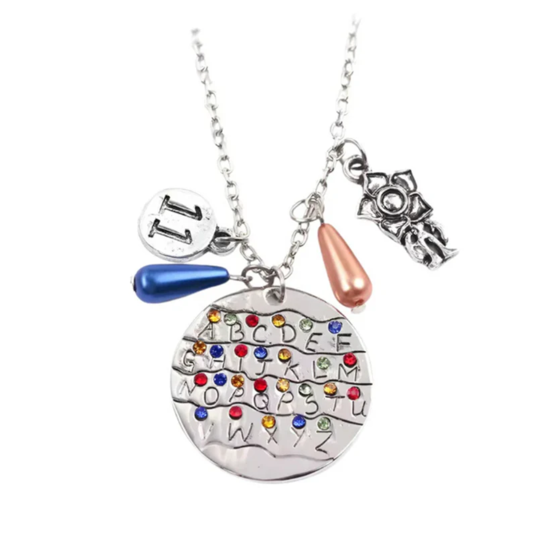 Collar Stranger Things Hawkins - Alphabet Edition